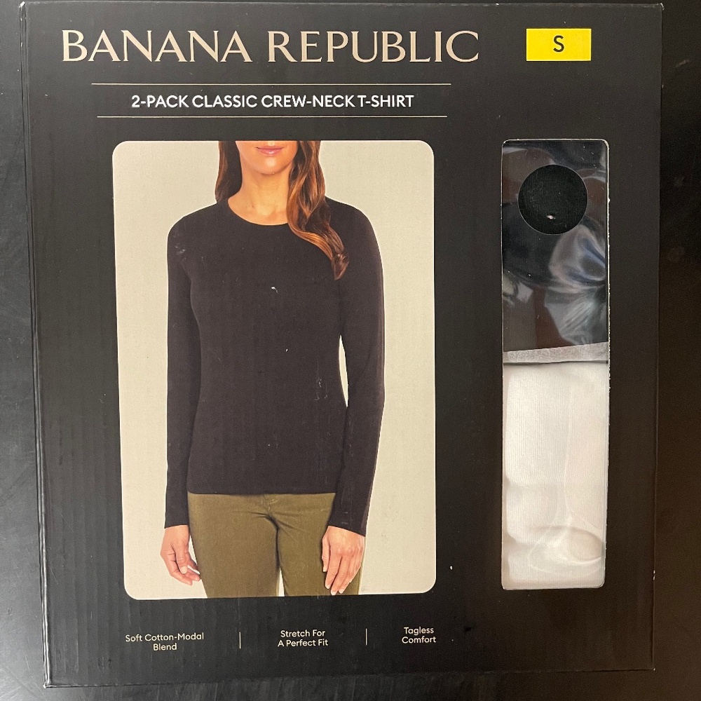 BANANA REPUBLIC 2-Pack Classic Crew-Neck T-Shirt